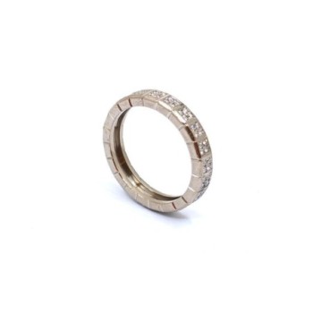 BAGUE CHOPARD ICE CUBE OR BLANC 18CT 6.97G T61