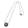 PENDENTIF OR 18CT DIAMANT + CHAINE ARGENT 3GR 42CM