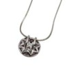 PENDENTIF OR 18CT DIAMANT + CHAINE ARGENT 3GR 42CM