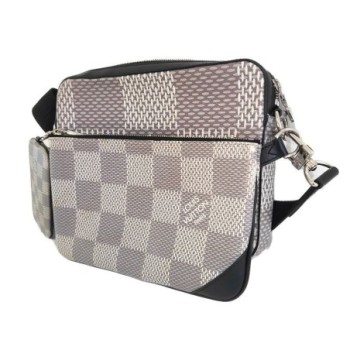 SACOCHE TRIO MESSENGER DAMIER GRAPHITE 3D