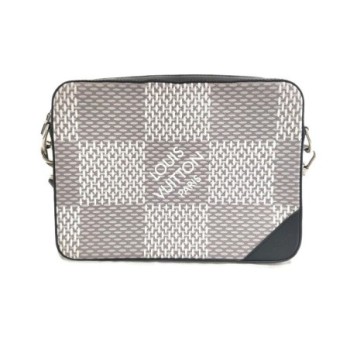 SACOCHE TRIO MESSENGER DAMIER GRAPHITE 3D