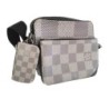 SACOCHE TRIO MESSENGER DAMIER GRAPHITE 3D
