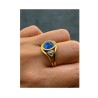 BAGUE SAPHIR CABOCHON OR18CT 9.10 GRS