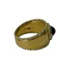 BAGUE OR JAUNE 18CT 8.18 GRS RUBIS CABOCHON