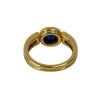 BAGUE SAPHIR CABOCHON OR 18CT 6.8 GRS
