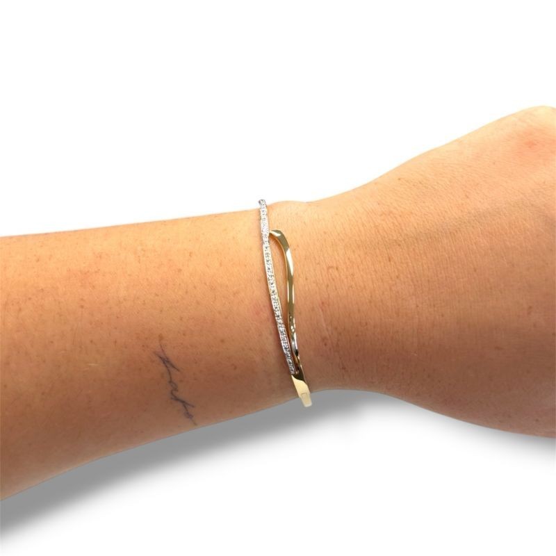 BRACELET OR JAUNE 18CT 8.86GRS BRLLNTS