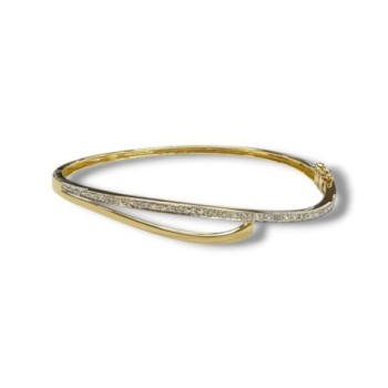 BRACELET OR JAUNE 18CT 8.86GRS BRLLNTS