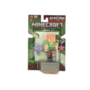 Minecraft Alex Action Figure & Accessory Set  3.25-inch Scale Collectible Toy with Building Piece