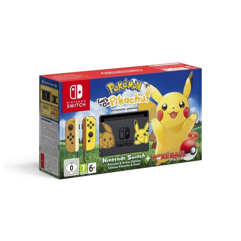 CONSOLE NINTENDO SWITCH EDITION LETS GO PIKACHU + POKEBALL PLUS