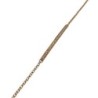 BRACELET DANIEL DE GUY OR JAUNE 18CT LIGNE DE DIAMANTS - 2.27GR - 19 CM