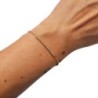 BRACELET DANIEL DE GUY OR JAUNE 18CT LIGNE DE DIAMANTS - 2.27GR - 19 CM