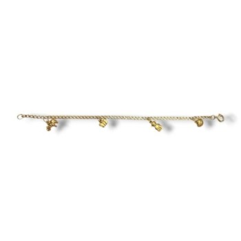 BRACELET OR 800 2.92GRS 4 CHARMS 15.5CM