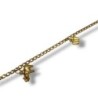 BRACELET OR 800 2.92GRS 4 CHARMS 15.5CM