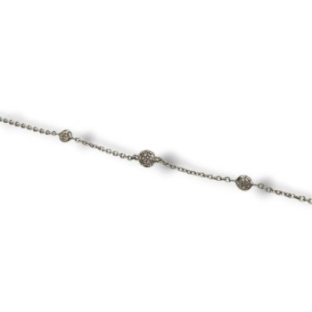 BRACELET OR BLANC 18CT 2.18GRS 17.5CM