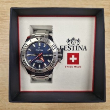 FESTINA THE ORIGINALS BLUE MONTRE DE PLONGÉE, 46 MM