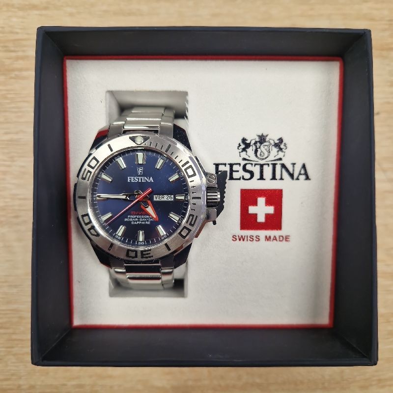 FESTINA THE ORIGINALS BLUE MONTRE DE PLONGÉE, 46 MM