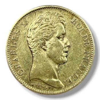 PIECE D OR 900 12.86GRS 40 FRANCS 1828A CHARLES X