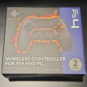 DELTACO GAMING Wireless PS4 & PC Controller Controller PlayStation 4, PC, Android, iOS Schwarz