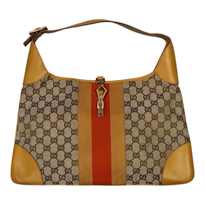 GUCCI JACKIE BEIGE TOILE VINTAGE
