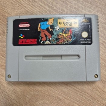 TINTIN: LE TEMPLE DU SOLEIL - SNES - CARTOUCHE SEULE