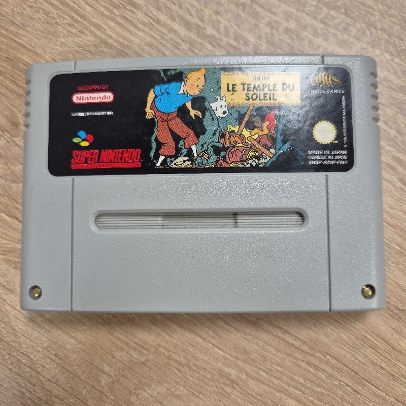 TINTIN: LE TEMPLE DU SOLEIL - SNES - CARTOUCHE SEULE