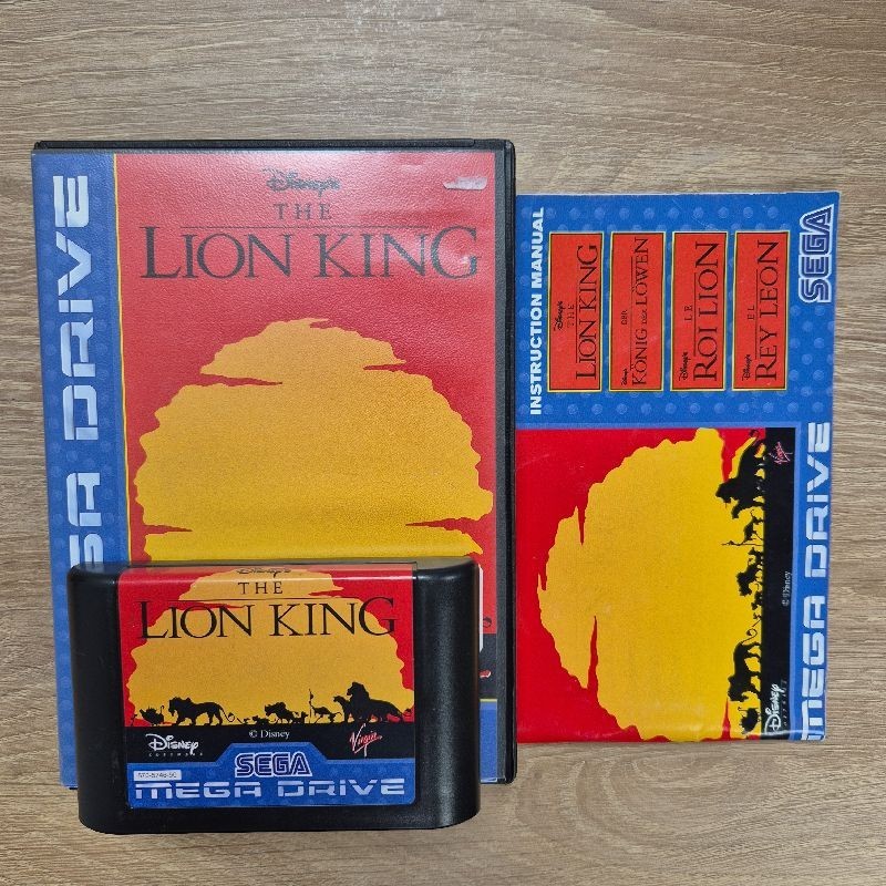 LE ROI LION - MEGADRIVE - BOITE ET NOTICE