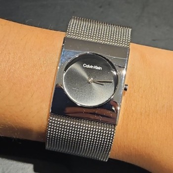 Calvin Klein Pulse Mesh 26 Argenté / Noir