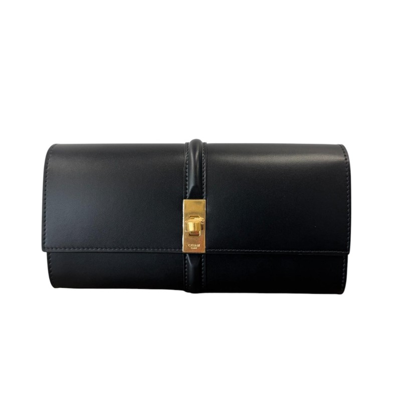 CELINE LARGE FLAP WALLET NOIR
