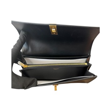 CELINE LARGE FLAP WALLET NOIR