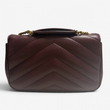 YSL LOULOU SMALL ROUGE CABERNET