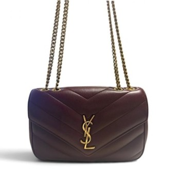YSL LOULOU SMALL ROUGE CABERNET