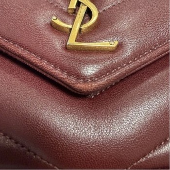YSL LOULOU SMALL ROUGE CABERNET