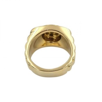 BAGUE OR JAUNE 18K DTS 16.74GR T50
