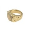 BAGUE OR JAUNE 18K DTS 16.74GR T50