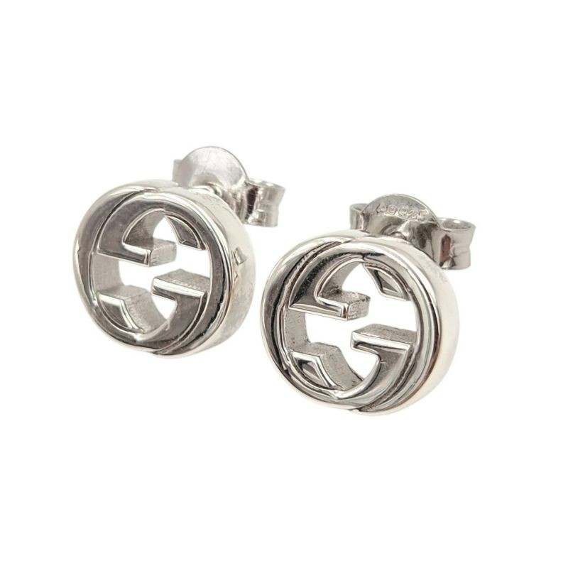 B.O. GUCCI INTERLOCKING ARGENT 925 3.53GR 1CM DE DIAMETRE