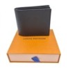 PORTFEUILLE LOUIS VUITTON AMERIGO CUIR NOIR 11,5 X 9,5 X 2 CM BOITE FACTURE 2025