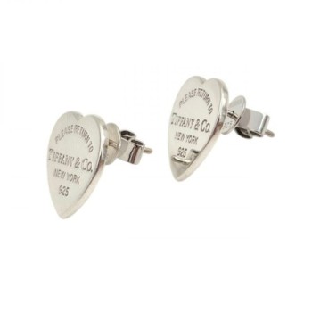 BOUCLES D OREILLES TIFFANY & CO ARGENT 925 1,5 X 1,3 CM