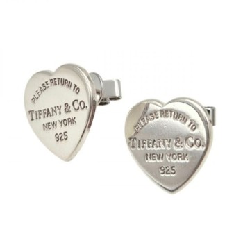 BOUCLES D OREILLES TIFFANY & CO ARGENT 925 1,5 X 1,3 CM