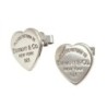 BOUCLES D OREILLES TIFFANY & CO ARGENT 925 1,5 X 1,3 CM