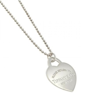CHAINE TIFFANY & CO 24.45GR EN ARGENT 925 60CM PENDENTIF 3,2 X 4 CM