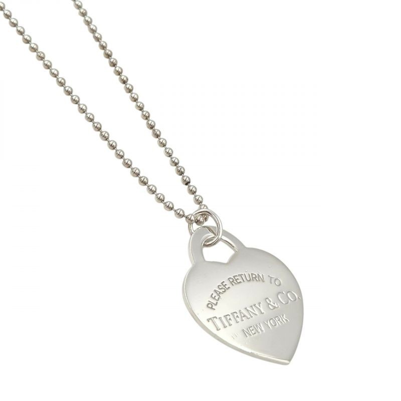 CHAINE TIFFANY & CO 24.45GR EN ARGENT 925 60CM PENDENTIF 3,2 X 4 CM