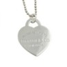 CHAINE TIFFANY & CO 24.45GR EN ARGENT 925 60CM PENDENTIF 3,2 X 4 CM