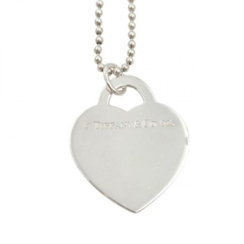 CHAINE TIFFANY & CO 24.45GR EN ARGENT 925 60CM PENDENTIF 3,2 X 4 CM