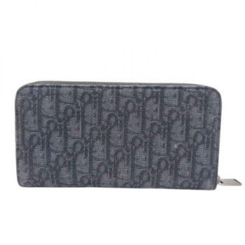 PORTEFEUILLE DIOR TOILE JACQUARD OBLIQUE NOIR DE 2022 20 X 11 X 2,5 CM
