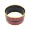 BRACELET HERMES BORDEAUX NOIR T 6,5 CM / 3,5 CM DE LARGEUR