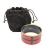 BRACELET HERMES BORDEAUX NOIR T 6,5 CM / 3,5 CM DE LARGEUR