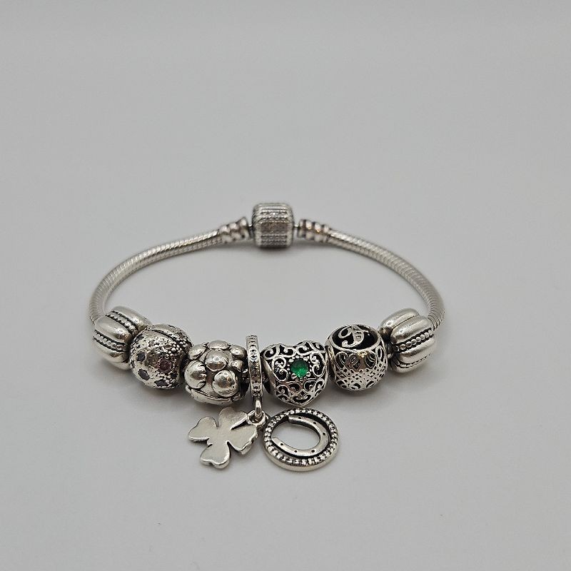 BRACELET PANDORA+CHARMS 34.86GRS