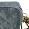 SAC CHANEL MINI CAMERA BLEU DENIM