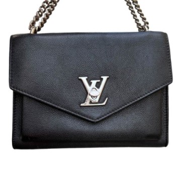 SAC LOUIS  VUITTON NOIR CUIR + FACTURE
