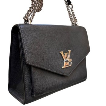 SAC LOUIS  VUITTON NOIR CUIR + FACTURE
